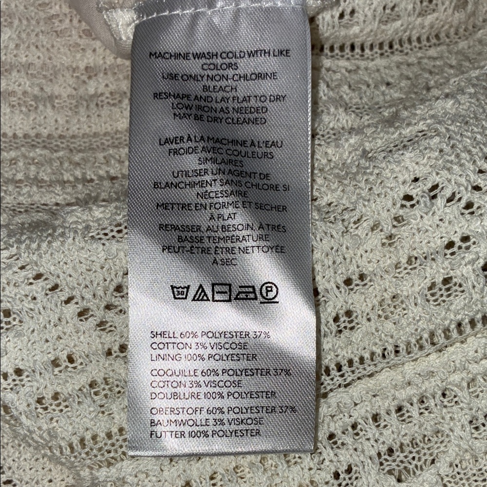 Anthropologie ivory Lace Mini Dress - Picture 11 of 11